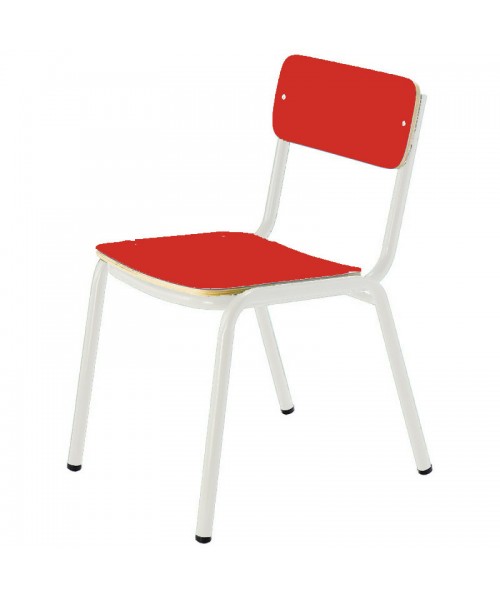 Silla preescolar patas blancas - 36 cm. de alto 2