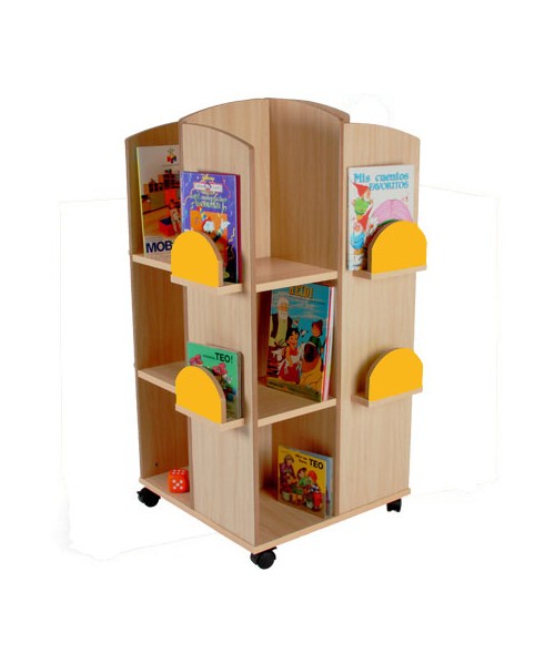 Torre expositor de libros 71x71x119 cm. 2