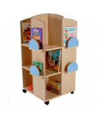 Torre expositor de libros 71x71x119 cm.