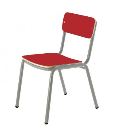 Silla preescolar patas gris texturado - 32 cm....