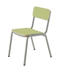 Silla preescolar patas gris texturado - 32 cm. de alto