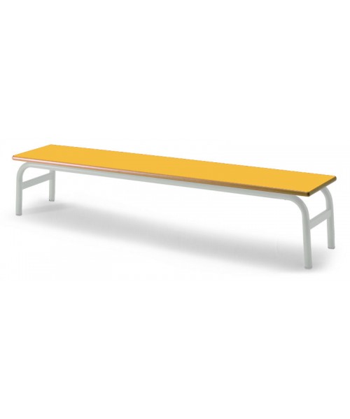 Banco patas blancas 150x30x30 cm. 2