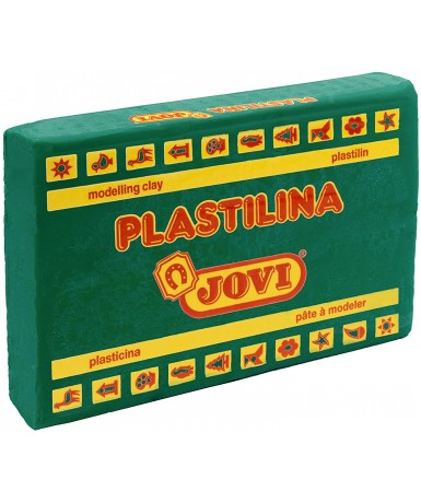 Caja 15 Plastilinas 72 Verde oscuro 350 gr. Jovi