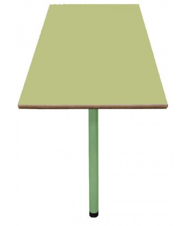 Mesa abatible pared, patas verdes 54 cm. de alto