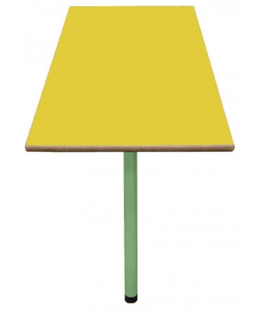 Mesa abatible pared, patas verdes 54 cm. de alto