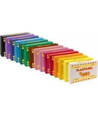 Caja 15 Plastilinas R-72 colores surtidos 350 gr. Jovi