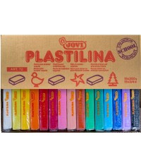 Caja 15 Plastilinas R-72 colores surtidos 350 gr. Jovi