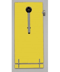 Mesa abatible pared. Patas gris - 54 cm. de alto