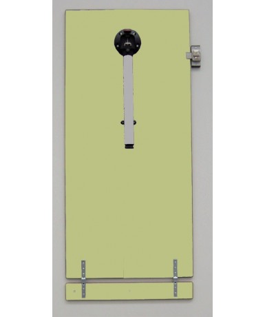 Mesa abatible pared. Patas gris - 54 cm. de alto