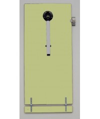 Mesa abatible pared. Patas gris - 54 cm. de alto