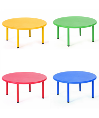 Mesa redonda polipropileno - 46 cm. de alto.
