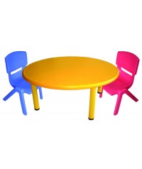 Mesa redonda polipropileno - 52 cm. de alto