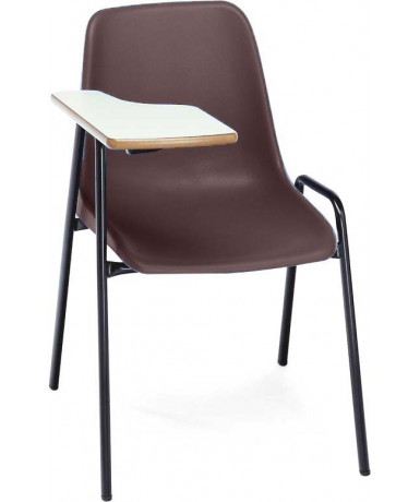 Silla carcasa con pala diestro patas negras 45...