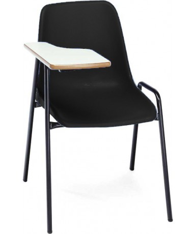 Silla carcasa con pala diestro patas negras 45...