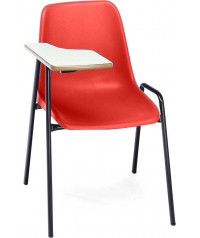 Silla carcasa con pala diestro patas negras 45 cm altura.