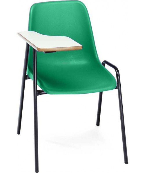 Silla carcasa con pala diestro patas negras 45 cm altura.