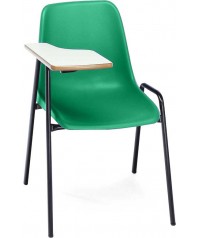 Silla carcasa con pala diestro patas negras 45 cm altura.