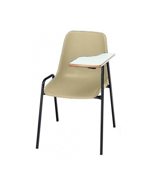 Silla carcasa con pala zurdo. Patas negras - 45 cm. de alto