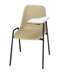 Silla carcasa con pala zurdo. Patas negras - 45 cm. de alto