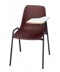 Silla carcasa con pala zurdo. Patas negras - 45 cm. de alto