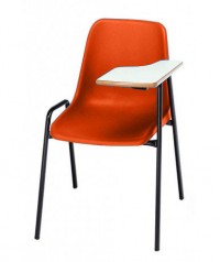 Silla carcasa con pala zurdo. Patas negras - 45 cm. de alto