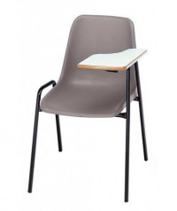 Silla carcasa con pala zurdo. Patas negras - 45 cm. de alto