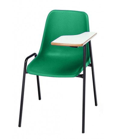 Silla carcasa con pala zurdo. Patas negras - 45...