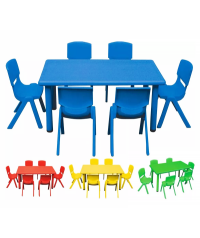 Mesa rectangular polipropileno - 46 cm. de alto.