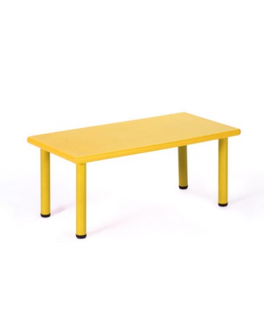 Mesa rectangular polipropileno Amarillo - 52...