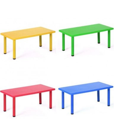 Mesa rectangular polipropileno - 58 cm. de alto