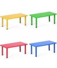 Mesa rectangular polipropileno - 58 cm. de alto