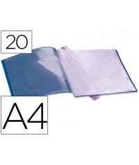 Carpeta 20 fundas Azul Marino