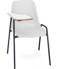 Silla carcasa con pala diestro patas negras 45 cm altura.