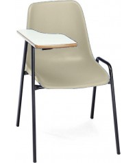 Silla carcasa con pala diestro patas negras 45 cm altura.