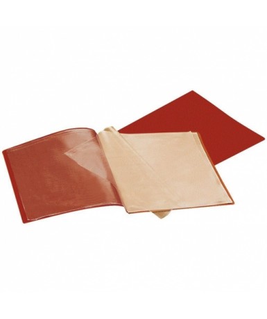 Carpeta 20 fundas Burdeos