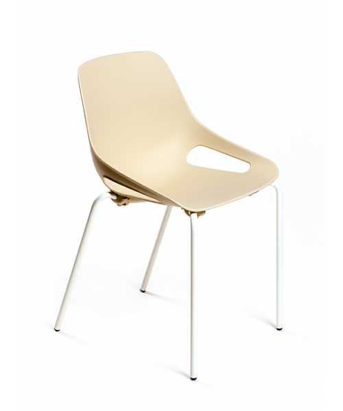 Silla gua patas blancas C150 - 45 cm. de alto