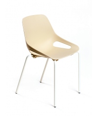 Silla gua patas blancas C150 - 45 cm. de alto