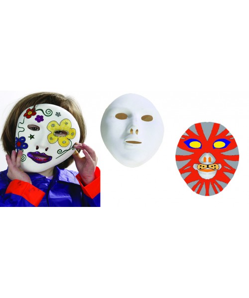 Pack 6 Caretas para decorar 17 cm x 15 cm 2