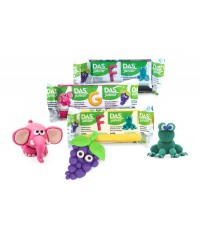 Caja 10 Pastas de modelar Das colores surtidos 100 gr. Giotto