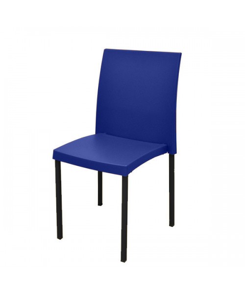 Silla cúbica patas negras - 45 cm. de alto