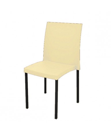 Silla cúbica patas negras - 45 cm. de alto