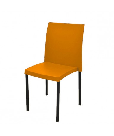 Silla cúbica patas negras - 45 cm. de alto