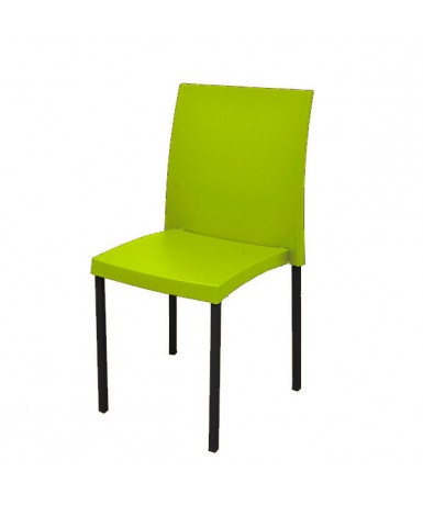 Silla cúbica patas negras - 45 cm. de alto