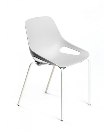 Silla gua patas blancas C150 - 45 cm. de alto