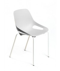 Silla gua patas blancas C150 - 45 cm. de alto