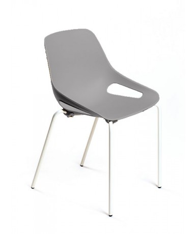 Silla gua patas blancas C150 - 45 cm. de alto