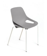 Silla gua patas blancas C150 - 45 cm. de alto