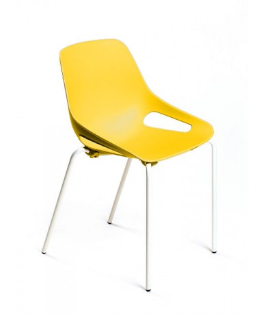 Silla gua patas blancas C150 - 45 cm. de alto