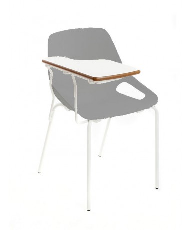 Silla gua patas blancas con pala C153 - 45 cm....