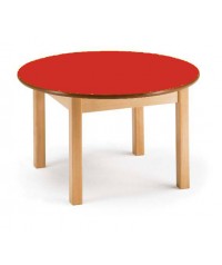 Mesa redonda madera haya 120 cm. ø y 46 cm. alto